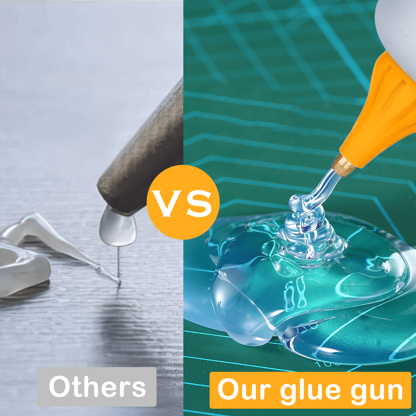 Cordless Adhesive Spray Gun 100W LED Digital Hot Melt Glue Tool with 10 Hot Glue Sticks for Home Repair,Crafts,DIY Packaging Powered by DEWALT 20V Li-ion Battery DCB206 DCB204 DCB205etc.
