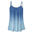 thumbnail image 3 of Royisotas Casual Women Tank Tops Summer Sleeveless Navy Camisoles for Women Plus Crew Neck Thin Strap Gradient Color Pleated Women's Tanks & Camis, 3 of 4