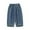 Blue, variant on YTDSCS Kids Toddler Girls Jeans Elastic Waist Denim Pants 12M-8Years Baby Straight Wide Leg Baggy Casual Loose Fit Ripped Trousers