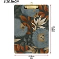 thumbnail image 3 of FMSHPON Hedgehog Fall Leaves Clipboard Hardboard Wood Nursing Clip Board and Pull for Standard A4 Letter 13x9 inches, 3 of 5