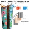 thumbnail image 3 of Australian Shepherd Floral 10oz Tumblers Stainless Steel Tumbler with Lid and Straw,Vacuum Insulated Double Wall Travel Tumbler Cups with Cleaning Brush for Coffee, Tea, 3 of 4