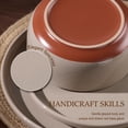 thumbnail image 2 of Vesteel 12-Piece Dinnerware Set for 4, Handcrafted Ceramic Plates and Bowls Set, Speckled Stoneware Dishes Set for Family, Microwave & Dishwasher Safe - Cappuccino Brown, 2 of 11