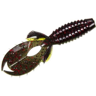 Strike King Bull Worm 10" Soft Plastic Bait - Plum Color For Bass Fishing