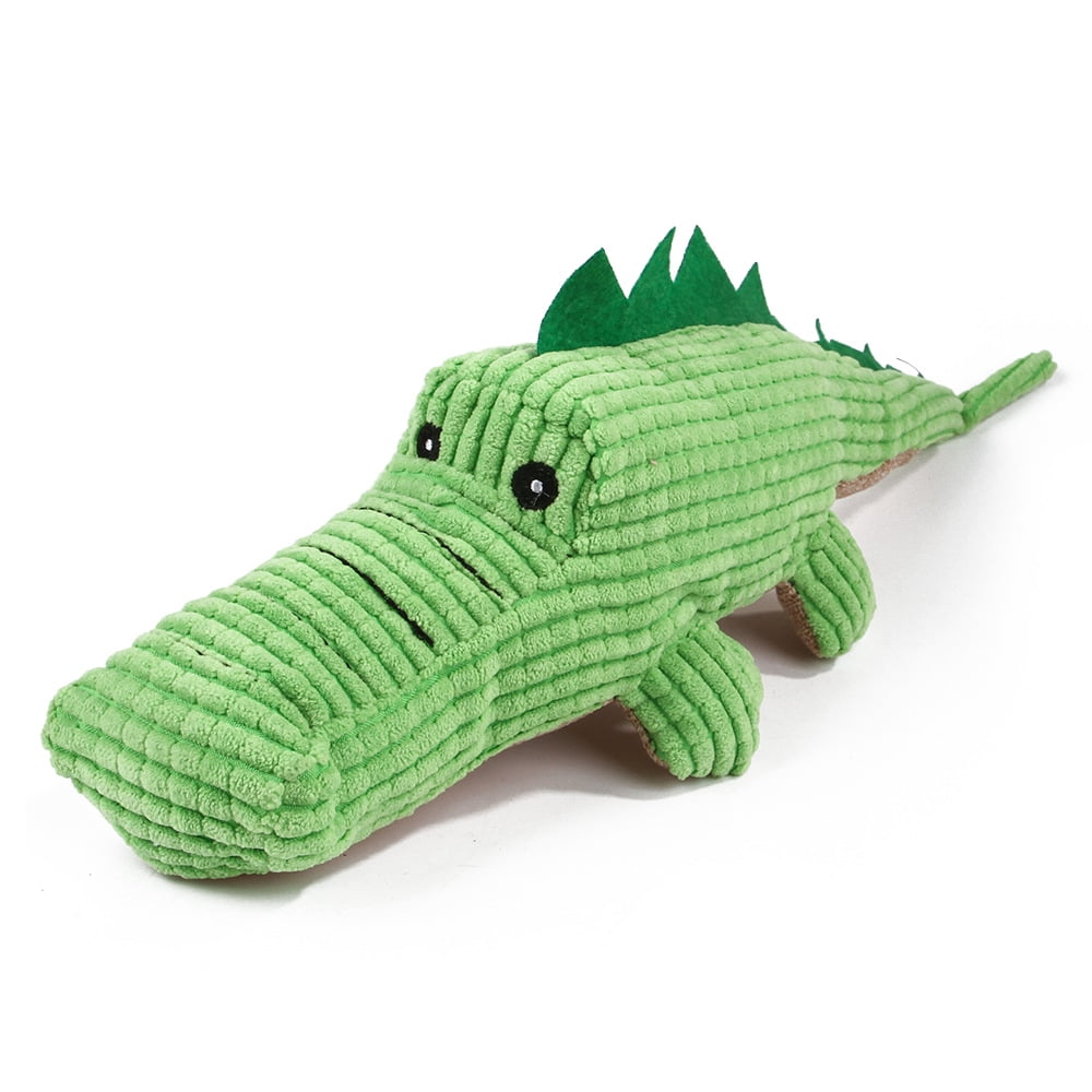 12.3x2.5in Pet Toys, Teeth Cleaning Crocodile Dog Toy, Sound Device