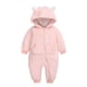 thumbnail image 1 of Body De Bebé, Mono De Canastilla Para Niños Pequeños, Ropa De Invierno Para Niñas Y Niños, Peleles Con Capucha Y Cremallera De Dibujos Animados Cálidos, Color Rosa Odeerbi LM103-3248, 1 of 5