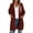 Brick Red, variant on MURMUREY Womens Open Front Chunky Knit Cardigan Long Sleeve Sweater Loose Outwear Coat with Pockets