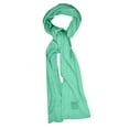 thumbnail image 3 of C.C Unisex Winter Thick Ribbed Knit Stretchy Plain Extra Long Scarf Wrap, Mint, 3 of 4