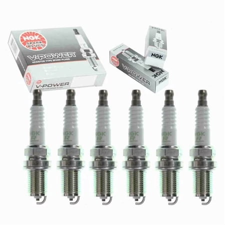 NGK Twin TIP "V-POWER" Spark Plugs (Set of 6) for 2001-2006 BMW X5 3.0L