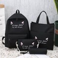 thumbnail image 2 of Fashion Style Multifunctional Large Capacity Canvas Four-piece Bag 4packs Holiday Gifts Black, 2 of 7