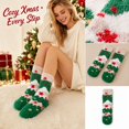 thumbnail image 2 of Womens Christmas Fuzzy Socks Soft Coral Fleece Holiday Crew Socks Warm Cozy Winter Home Sleeping Socks One Size, 2 of 6