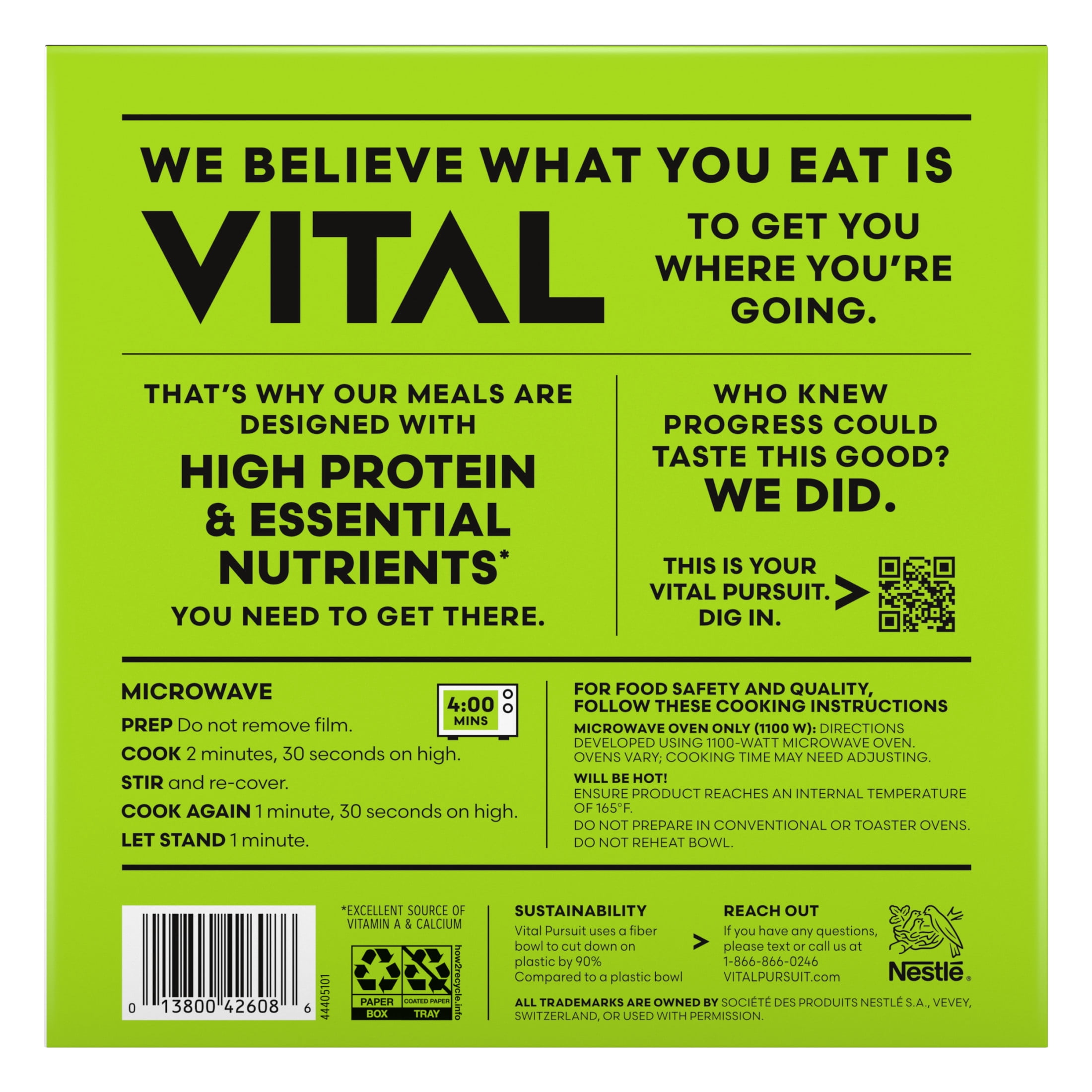 Vital Pursuit White Cheddar Mac & Cheese Broccoli Bowl, High Protein GLP-1 Friendly Frozen Meal, Protein Pasta, 9.5 oz (Frozen)