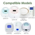 thumbnail image 4 of Maymom Pump Parts Compatible with Spectra Ameda Luna Pumps, Spectra Synergy Gold; Inc 17 mm Wide Mouth Flange Pink Duckbill Valve; Not Original Spectra Replacement Pump Parts, 4 of 9