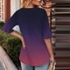 thumbnail image 3 of Blusas de Manga Corta para las Mujeres, Moda Verano Impreso, Blusas de Cuello Redondo, Chaqueta de Manga Corta para las Mujeres, 3 of 7