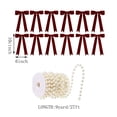 thumbnail image 3 of LOWLHOME Christmas Bow Ornament Set With Pearl Chain DIY Holiday Hanging Decor Kit For Xmas Tree Party Decoration, 3 of 7