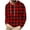 Mens Hoodies & Sweatshirts Red, variant on S-4X Big & Tall Flannel Hoodies for Men Plus Size Fleece Sherpa Sweatshirts Long Sleeve Pullover Plaid Printed Thermal Athletic Workout Hoodie Tops