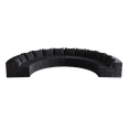 thumbnail image 3 of Corduroy Curved Sectional Foam Sofa with 12 Pillows,Curved Symmetrical Modular Semi Circular Sofa Sectional for Bedroom, Living Room, Office for Leisure Or Nap, Reading Room(Six Modules) (Black), 3 of 7