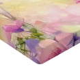 thumbnail image 2 of Ambesonne Pink Fitted Sheet 2 Pcs Set, Vintage Magnolia Blooms, Twin, Pink Pale Yellow, 2 of 3