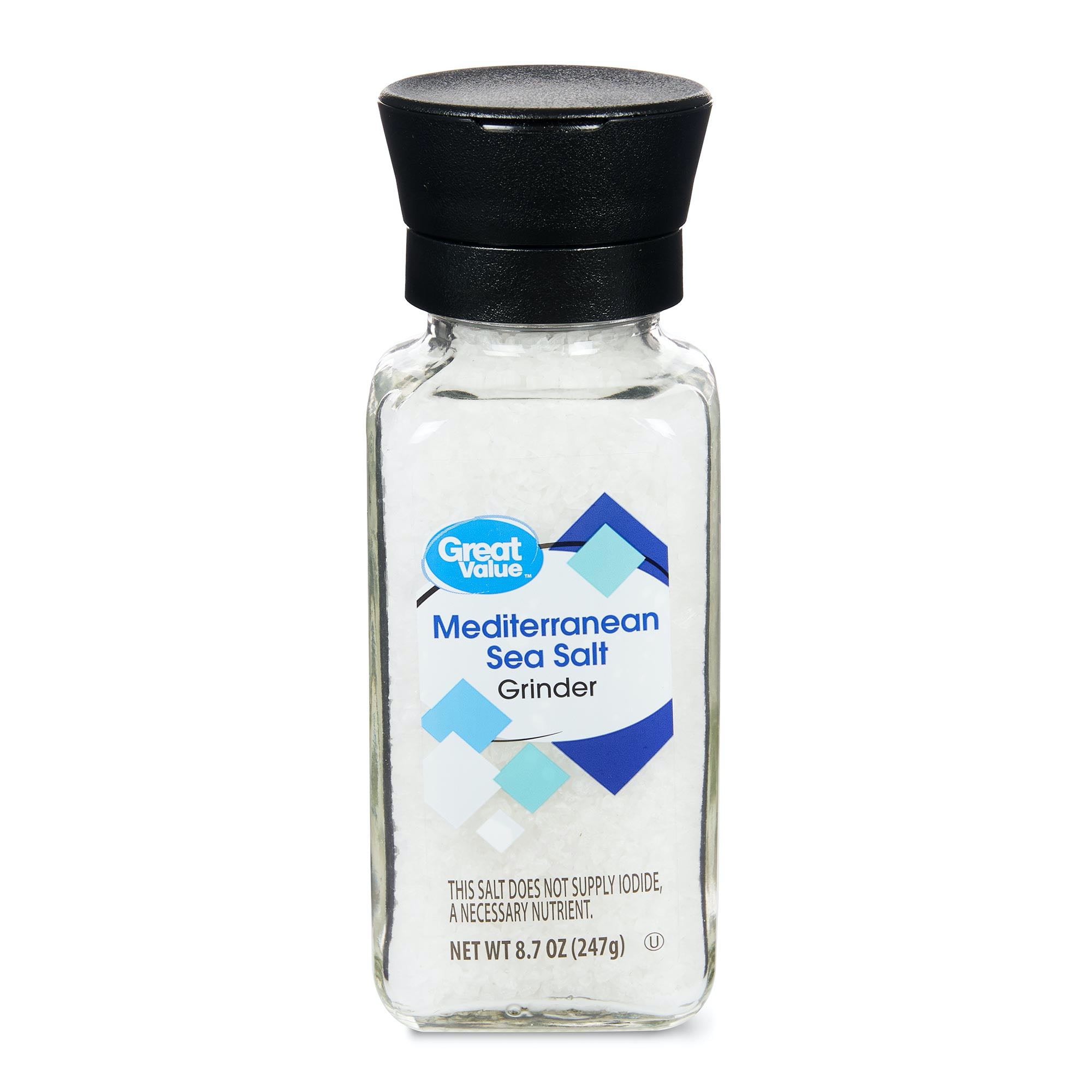 Great Value Mediterranean Sea Salt Grinder, 8.7 oz Walmart Inventory