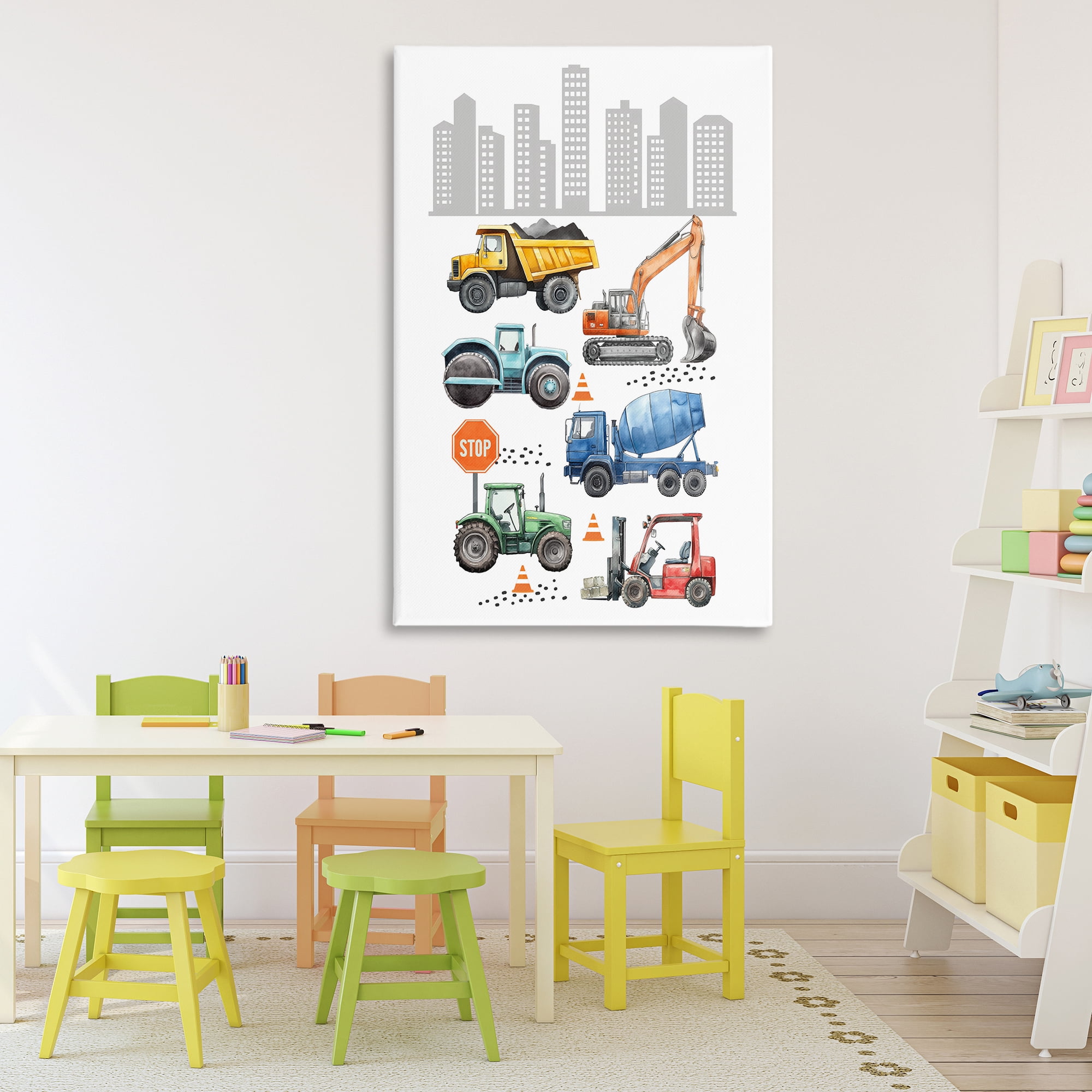 Stupell Industries City Keeps Moving Canvas Wall Art, design by Christine Simpson Art