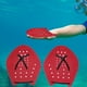 thumbnail image 2 of Paletas de natación Zulema aletas de mano paletas planas buceo profesional acuático Rojo S, 2 of 8