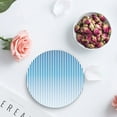 thumbnail image 4 of XDDJA Blue and White Gradient Stripes Set of 6 Round Coaster for Drinks, Absorbent Ceramic Stone Coasters Cup Mat with Cork Base for Home Kitchen Room Coffee Table Bar Decor, 4 of 5