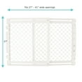 thumbnail image 4 of Toddleroo by North States Stairway Secure Baby Safety Gate, 27"-41", Soft White, 4 of 7
