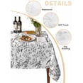 thumbnail image 2 of Grey Botanical Table Cloth, Elegant Watercolor Botanical Birds Waterproof Tablecloth for Rectangle Tables, Reusable Washable Fabric Table Cover for Restaurant Kitchen Dining Tables 60"x102", 2 of 6