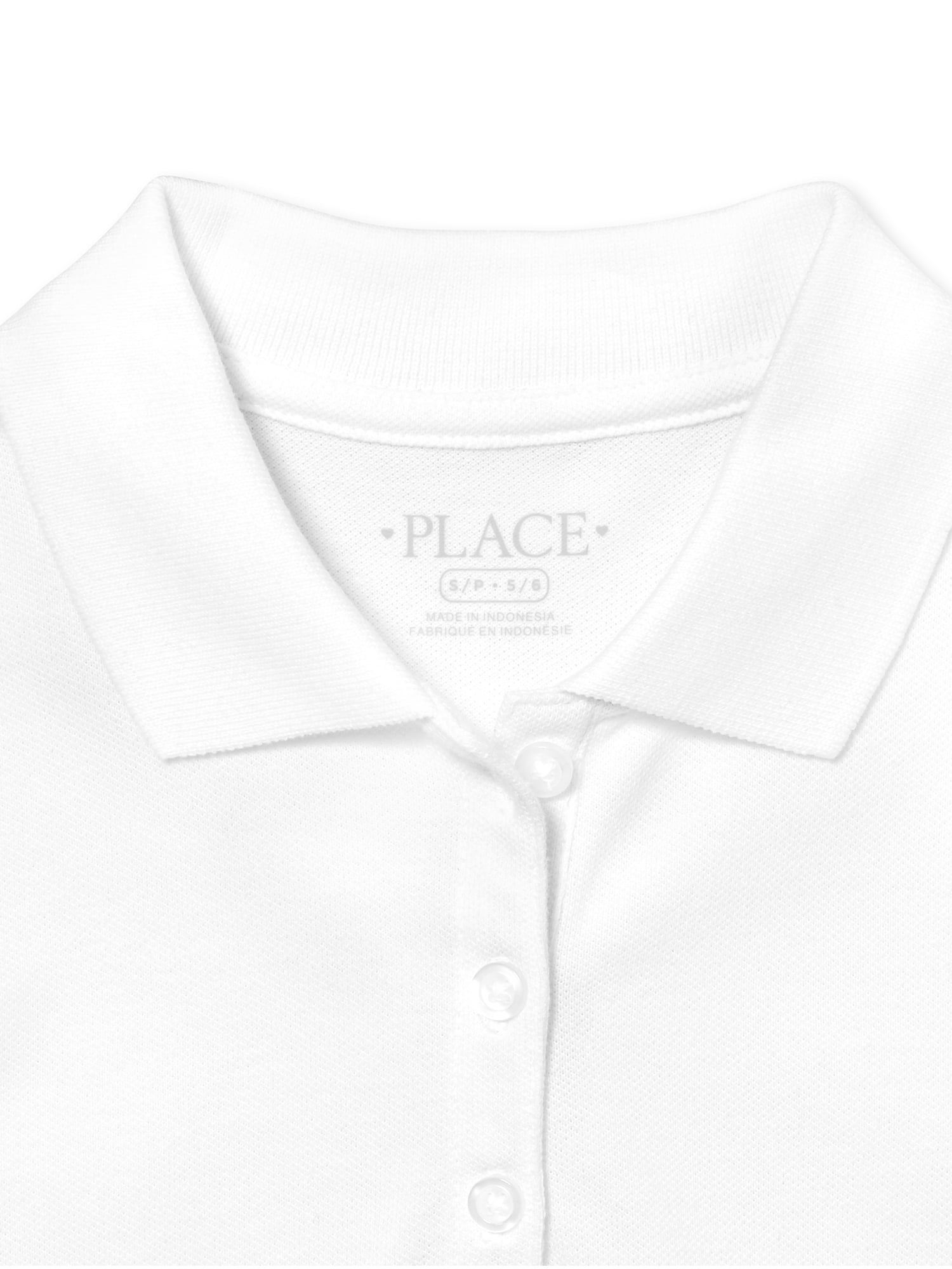 The Children's Place Girls Uniform Short Sleeve Pique Polo, Sizes XS-XXL