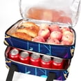 thumbnail image 5 of Musical Note Insulated Double-Layered Lunch Bag with Two Compartments - Large Capacity Hand-Carry Meal Bags for Insulation and Refrigeration - 7.1x11.4x16.1 inches, 5 of 6