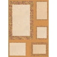 thumbnail image 1 of Ahgly Company Tapis Rectangulaire Lavable en Machine Intérieur Transitionnel Kaki Or, 3 Pieds x 5 Pieds, 1 of 7