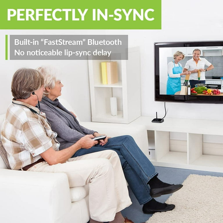 Avantree HT5006 Wireless Earbuds for TV Listening Passthrough