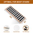 thumbnail image 5 of Black Striped Stair Treads Non Slip for Steps Modern Classic Stripes Rustic Country Farmhouse 7 Pcs Reusable Adhesive Stair Runner Mats for Dogs Elders Carpet Treads Rugs for Staircase 8x30 In, 5 of 9
