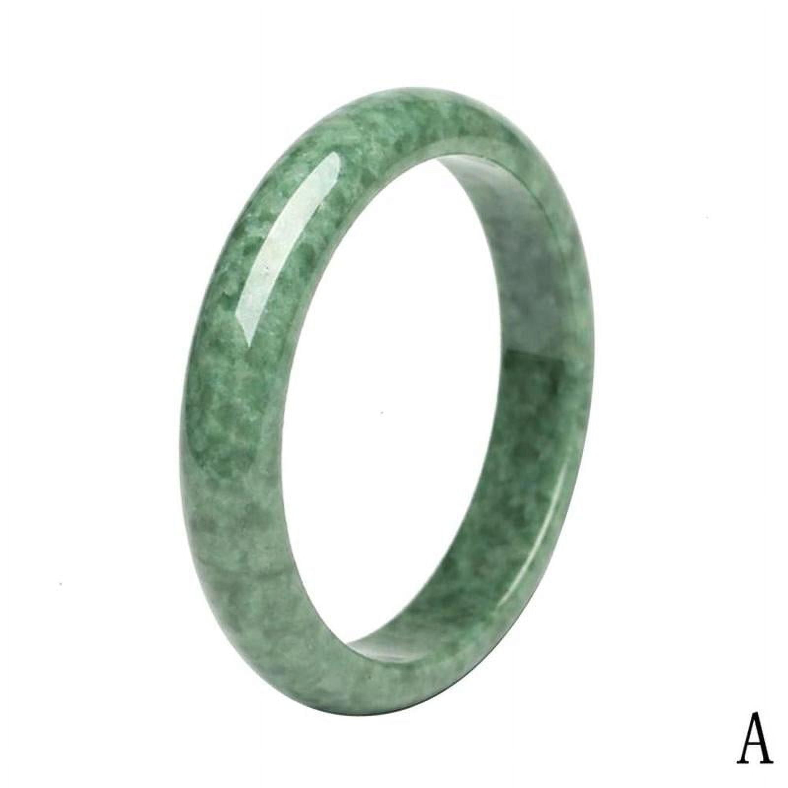 Natural Polished Jade Bracelet For Women Handmade Wearable Jewelry Daily Matching Birthday Holiday Gift For Family Friend Lover
