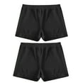 thumbnail image 5 of Oyolan Kids Girls' Ballet Dance Shorts Workout Yoga Shorts Gymnastics Tumbling Shorts Athletic Shorts Black 10, 5 of 6