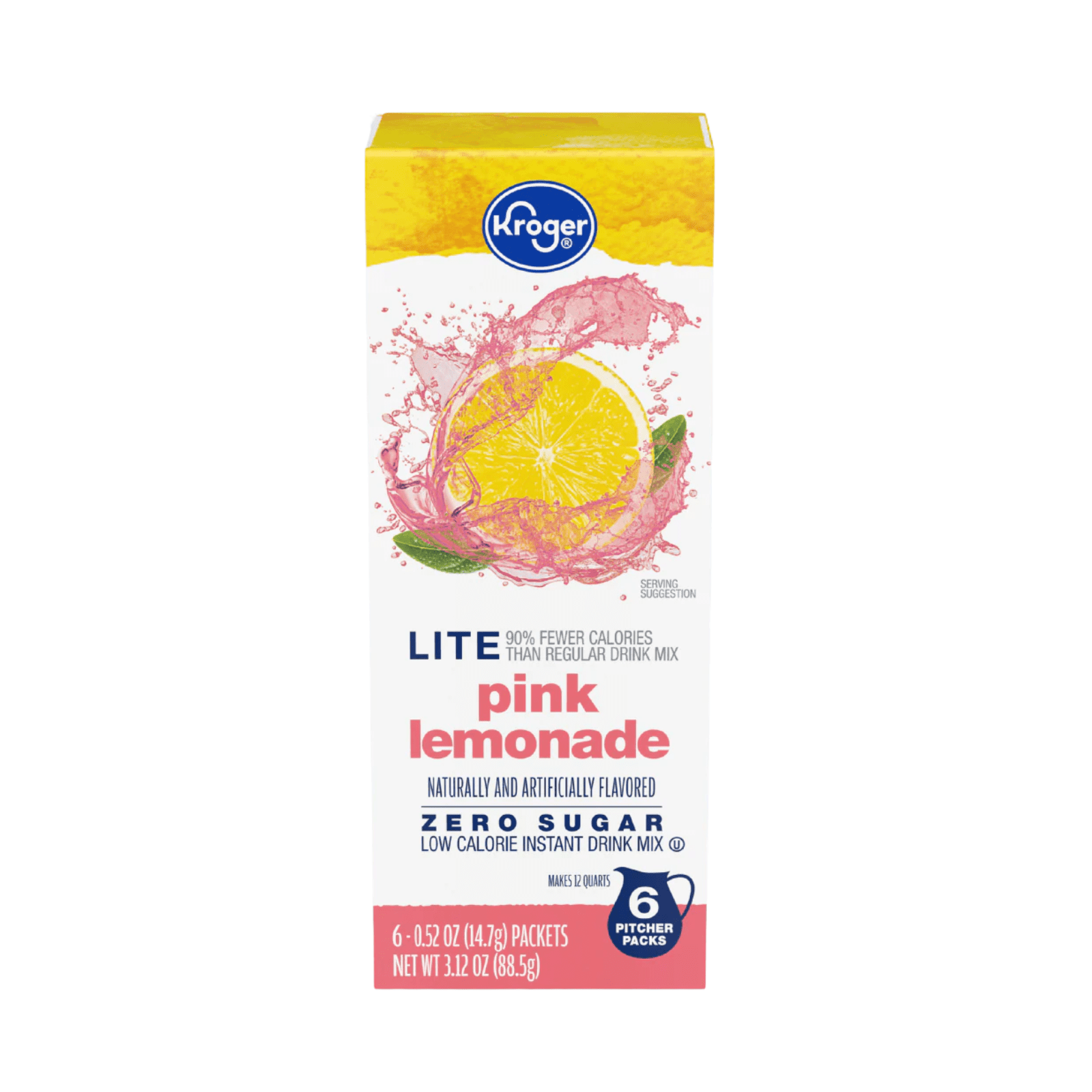 Lite Zero Sugar Pink Lemonade Instant Drink Mix Packets 3.12 oz , 3 Pack + Bonus