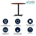 thumbnail image 4 of Flash Furniture Chapman 36" Round Multipurpose Office Conference Table, Cherry, 4 of 15