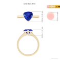thumbnail image 4 of ANGARA Natural Trillion 1.8 ct Tanzanite Solitaire Engagement Ring in 14K Yellow Gold for Women (Size-8mm) | December Birthstone, Anniversary, Jewelry Gift for Women | Natural Tanzanite Ring, 4 of 9