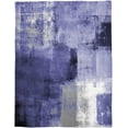 thumbnail image 5 of Flannel Blanket Periwinkle Blue Super Soft Breathable Throw Blankets Abstract Modern Art Warm Cozy Bedspread Decorative for Home Sofa Couch Chair Living Bedroom All Seasons Use 60x80 inch, 5 of 6
