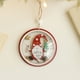 thumbnail image 3 of Adornos navideños, decoraciones navideñas, regalos navideños. Adorno de madera de medias esferas de colores para decorar el árbol de Navidad. Decoración navideña. Letrero colgante de madera., 3 of 5