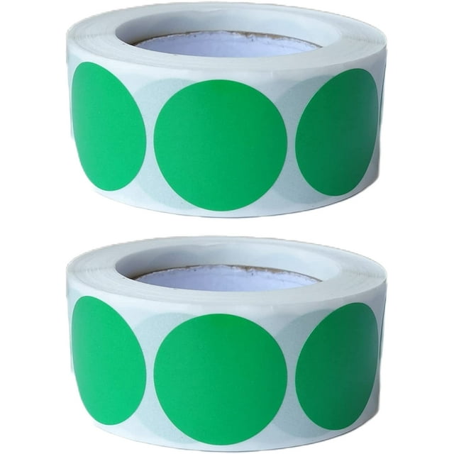 1000 Pieces 1 Inch Color Coding Labels Writable Circle Dot Stickers ...