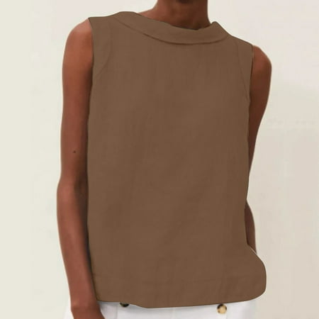 Ajshakl Brown Crew Neck Casual Corset Top  Lace Collision Color Long Sleeve Big Drop Collar Loose Draw Pleated Two Tops