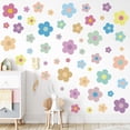 thumbnail image 1 of 12 Hojas De Pegatinas De Pared De Flores, Lindas Y Coloridas Pegatinas De Pared Florales, Pegatinas De Vinilo Para Despegar Y Pegar, Pegatinas De Pared Y2K Preppy Hippie, Decoración Estética Para Niña, 1 of 5