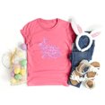 thumbnail image 2 of Mujeres Manga Corta de Verano Tops Pascua Impresa Cuello Redondo, Blusa de Moda Casual para la Primavera, 2 of 4