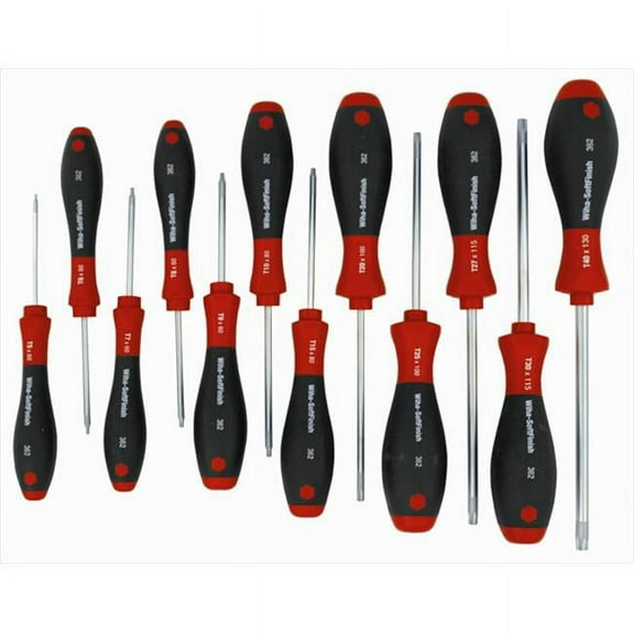 Wiha Tools 36267 Torx Soft Finish Cushion Grip Screwdriver Set - 12 Piece