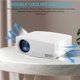thumbnail image 3 of C80 1280 * 720 Mini Proyector Led Proyector De Video Portátil Proyector De Películas Para El Hogar Con Salidas De Aire De Enfriamiento Dobles Para Viajar En El Patio Del Hogar Yuarrent EL014404-01, 3 of 6