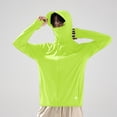 thumbnail image 5 of GUZOM Mens Sun Hoodie with Detachable Face Mask UPF 50+ Lightweight Quick Dry Fishing Hiking Shirt Long Sleeve with Thumbholes Green S-5XL,Size XL, 5 of 6