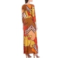 thumbnail image 2 of Donna Morgan Vienna Belted Matte Jersey Colorblock Pattern Print Maxi Dress, 2 of 4