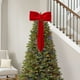 thumbnail image 5 of Colgante adorno de árbol de terciopelo de Navidad | Decoración de lazo colgante de poliéster rojo | Decoración duradera y reutilizable para escaparates navideños | Tamaños múltiples: 28x12cm, 5 of 6