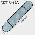 thumbnail image 3 of Yayeee Double Oven Mitt Kitchen Heat Resistant Baking 35" x7" Quilted Glove, Gray Snowflake, 3 of 6