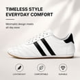 thumbnail image 3 of CHICVOMEY Comfort Sneakers for Women Lightweight Lace-Up Walking Shoes Fashion Retro Style Sneakers For Daily Outfits & Casual Walking, 3 of 8